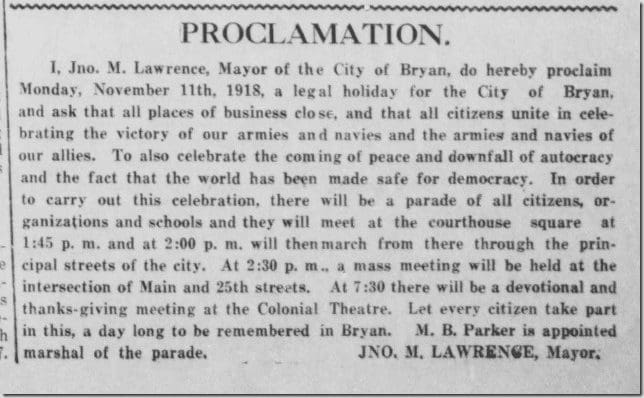 proclamation