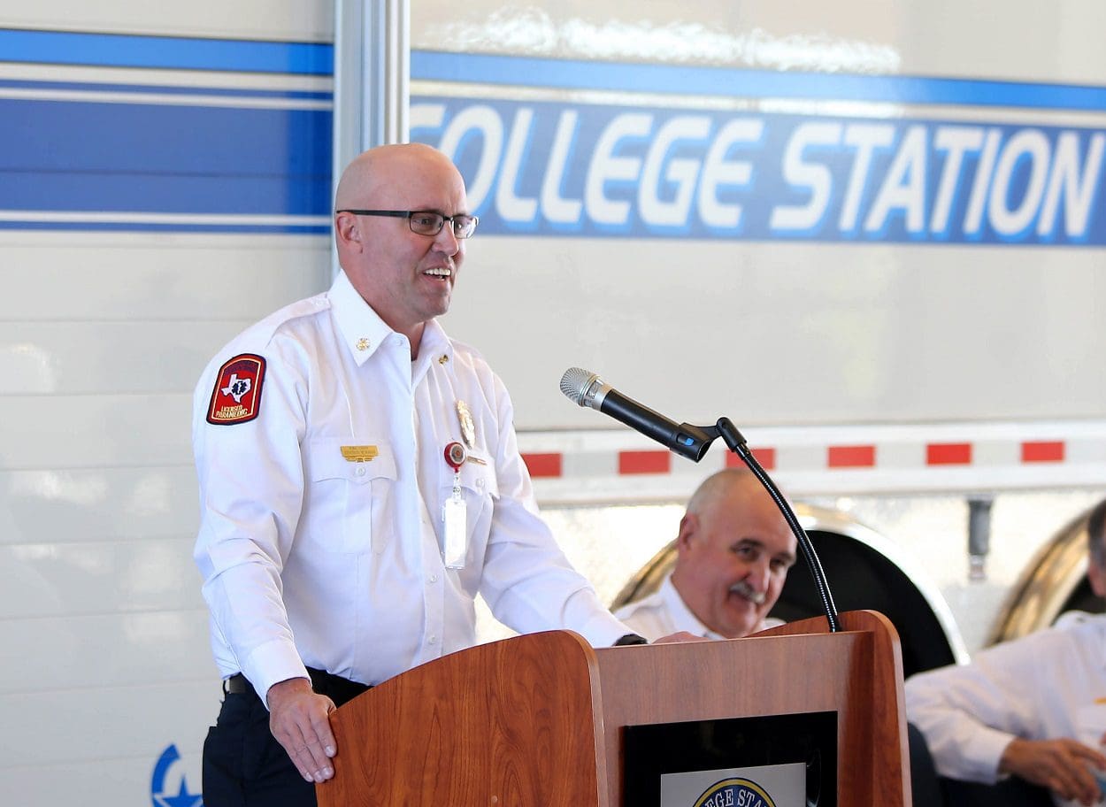 College Station Fire Chief Jonathan McMahan. 