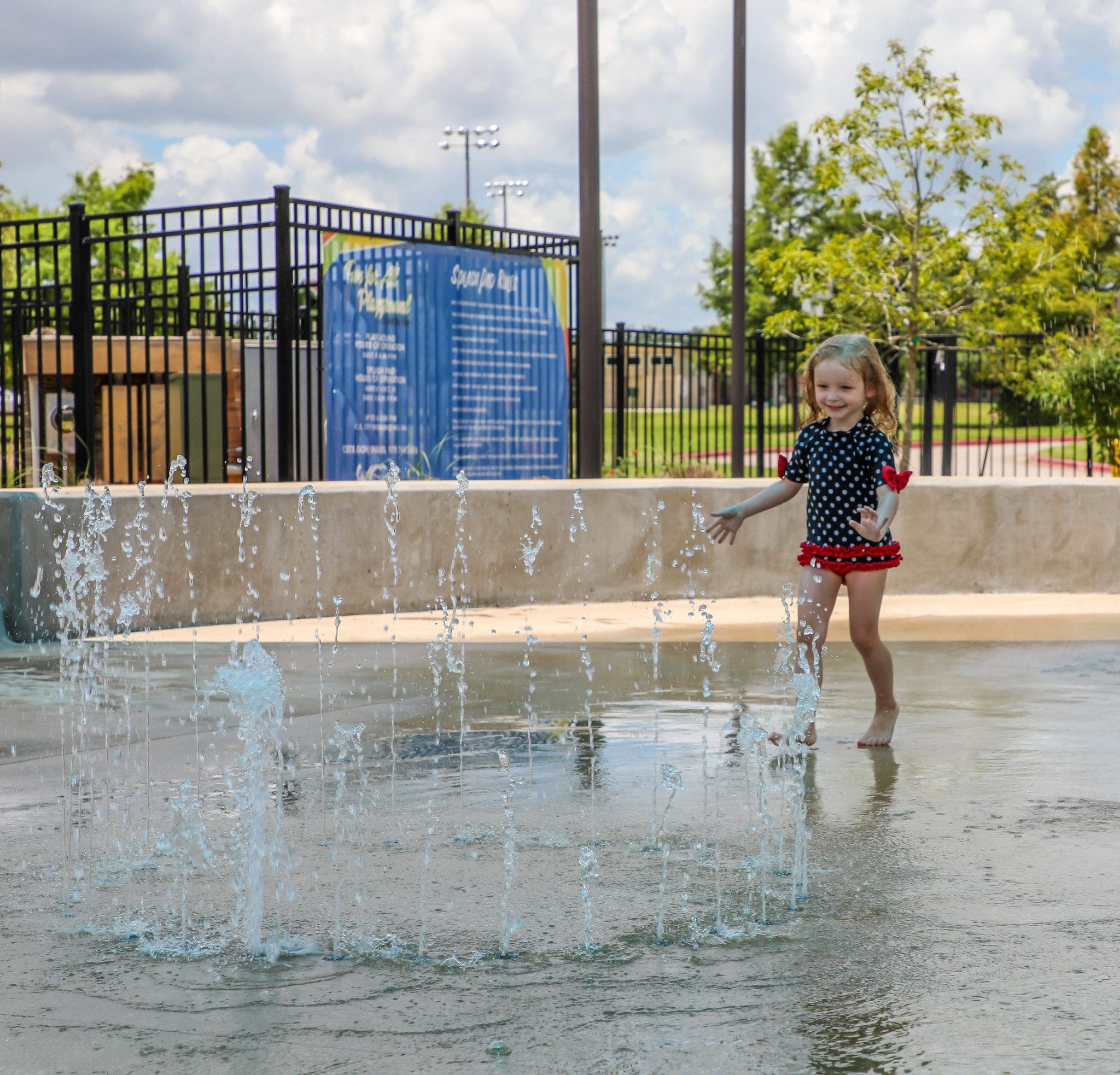 The arrival of warmer, sunnier days means our super cool splash pads are open for the season!