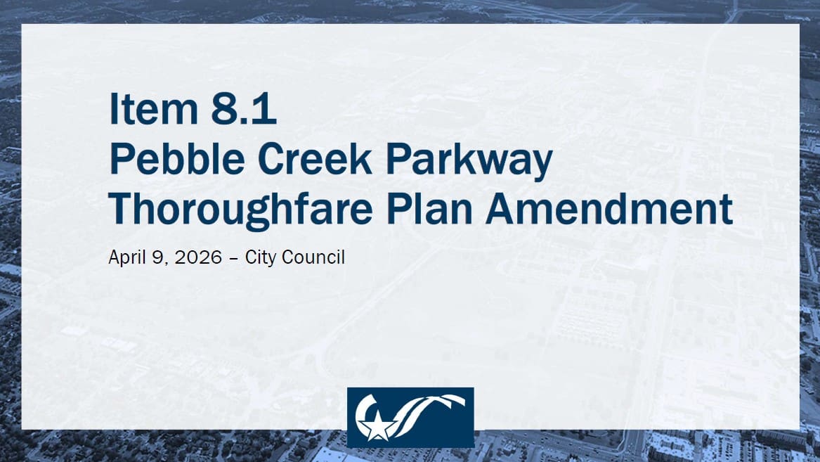 Pebble Creek Parkway Presentation